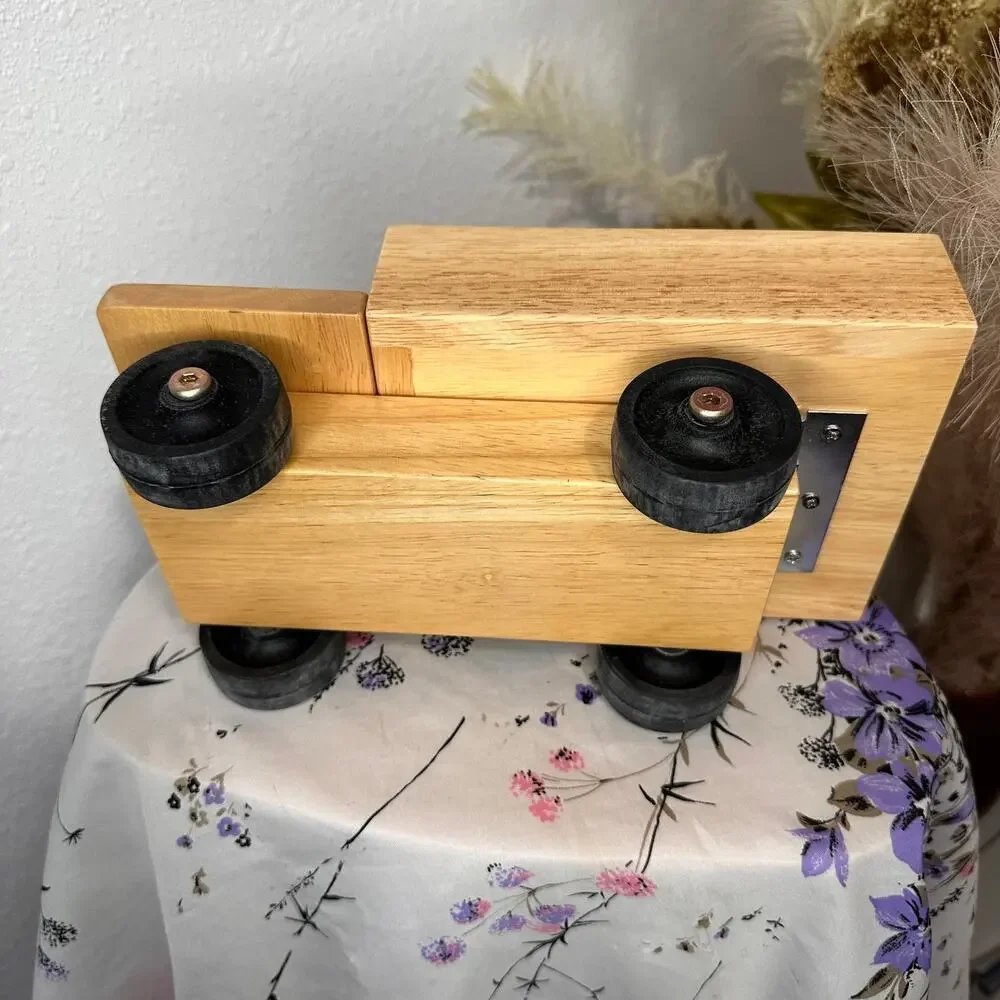 Solid Hardwood Dump Truck Educational Toy